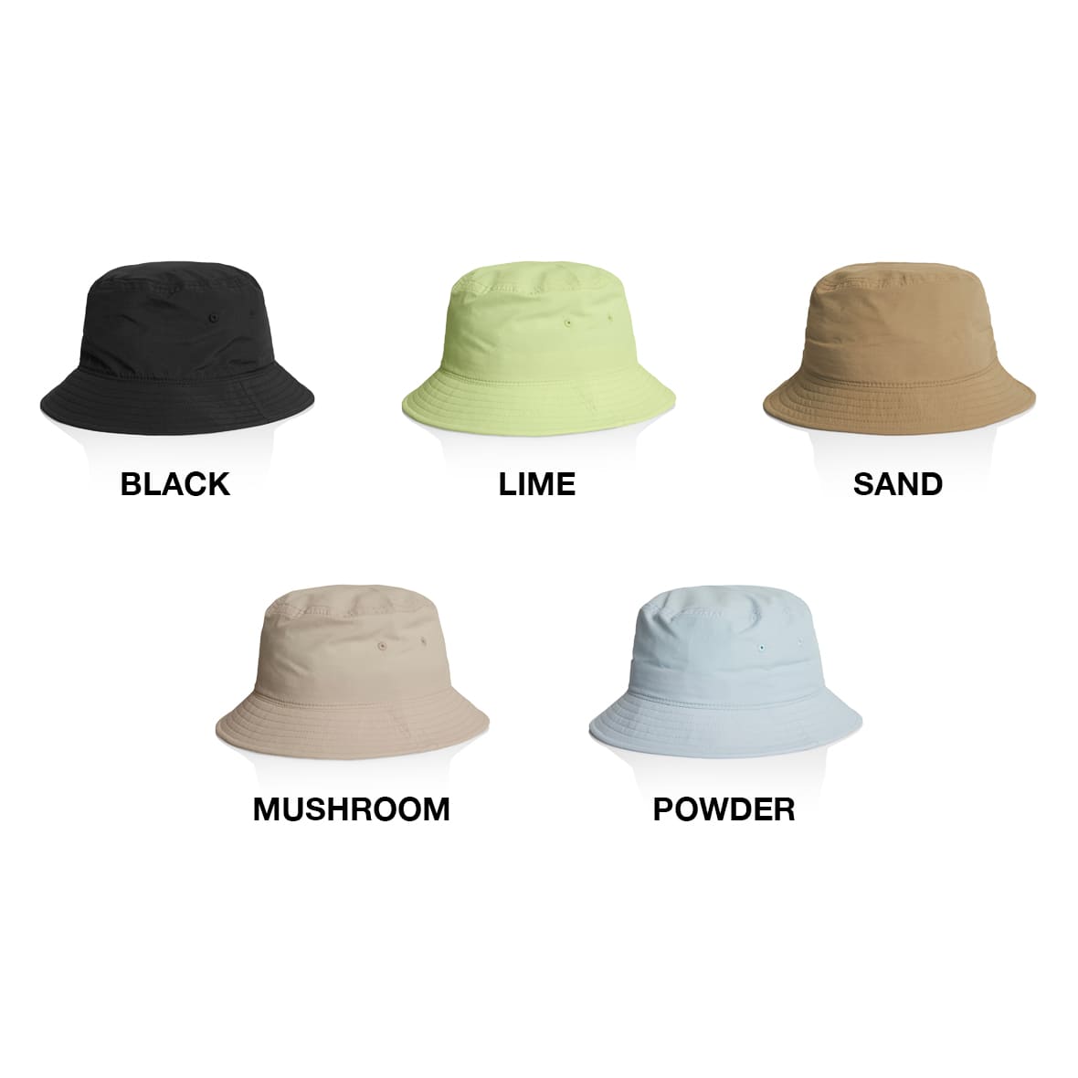 AS Colour アズカラー Nylon Bucket Hat (品番1171US)