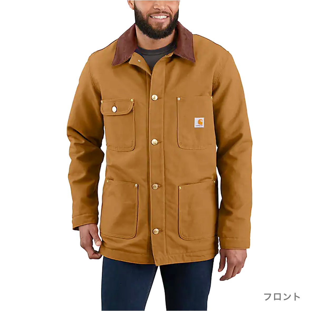 Carhartt カーハート Loose Fit Firm Duck Blanket-Lined Chore Coat (品番103825US)
