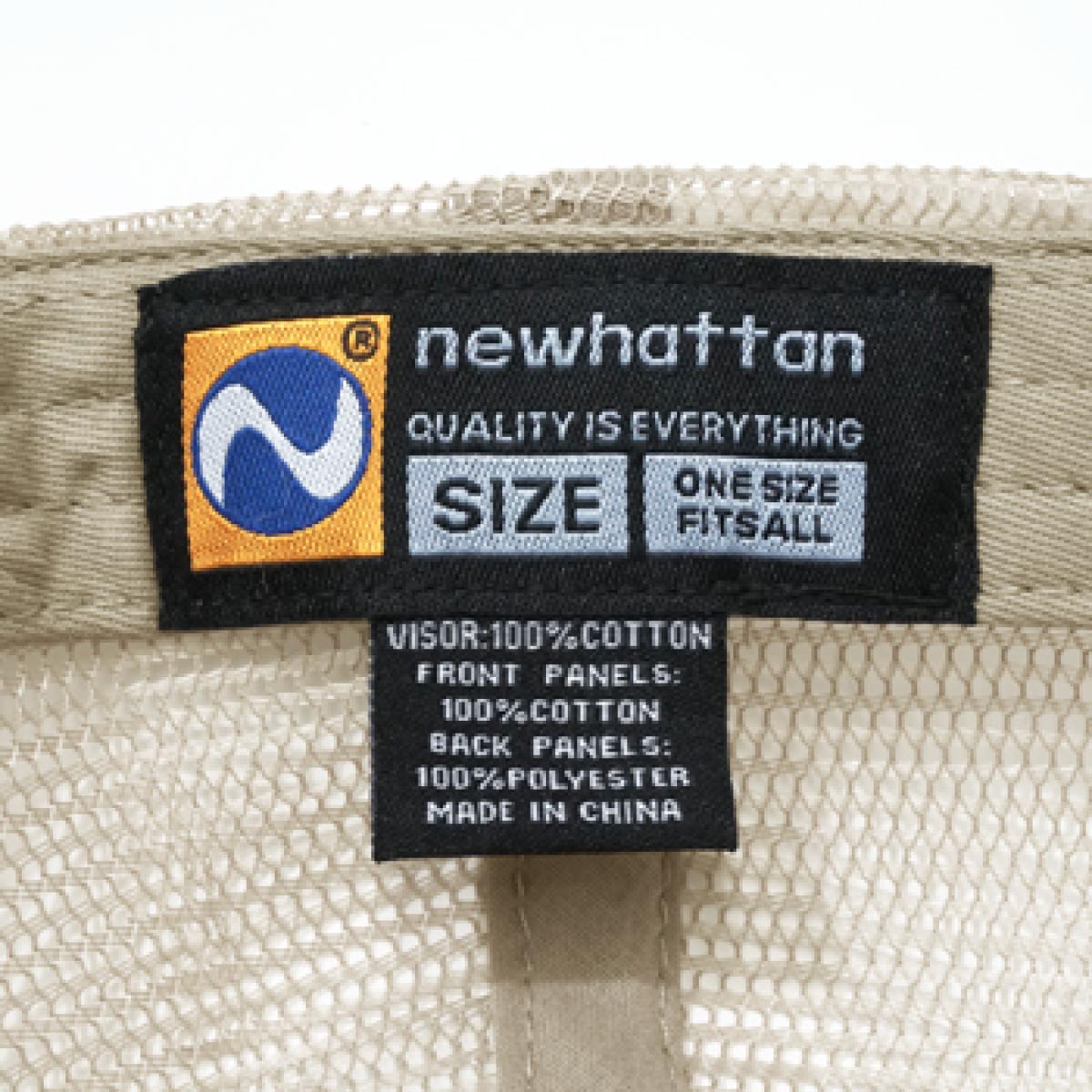 NEWHATTAN ニューハッタン 5Panel Cotton Mesh Cap (品番H1757)