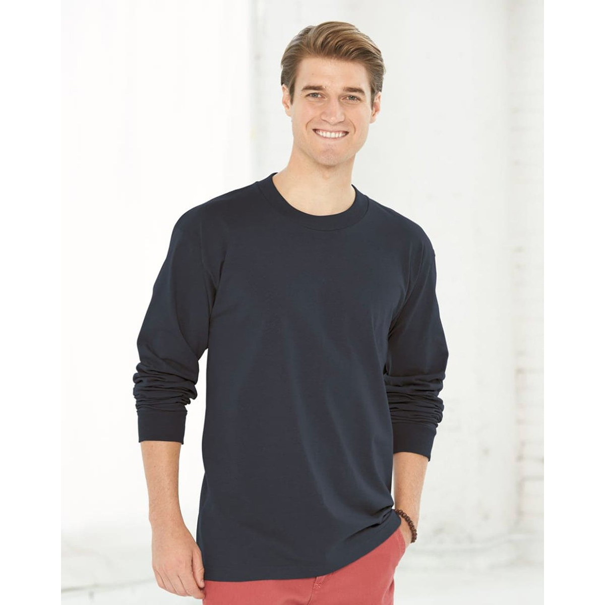 BAYSIDE ベイサイド 6.1 oz USA-Made Long Sleeve Tシャツ (品番6100)