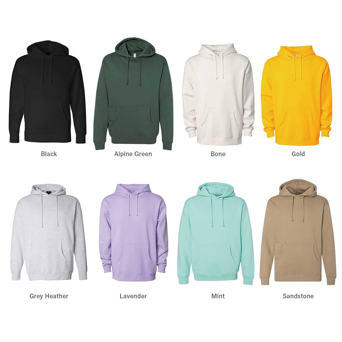 Independent インデペンデント 10.0 oz Hooded Pullover Sweatshirt (品番IND4000)
